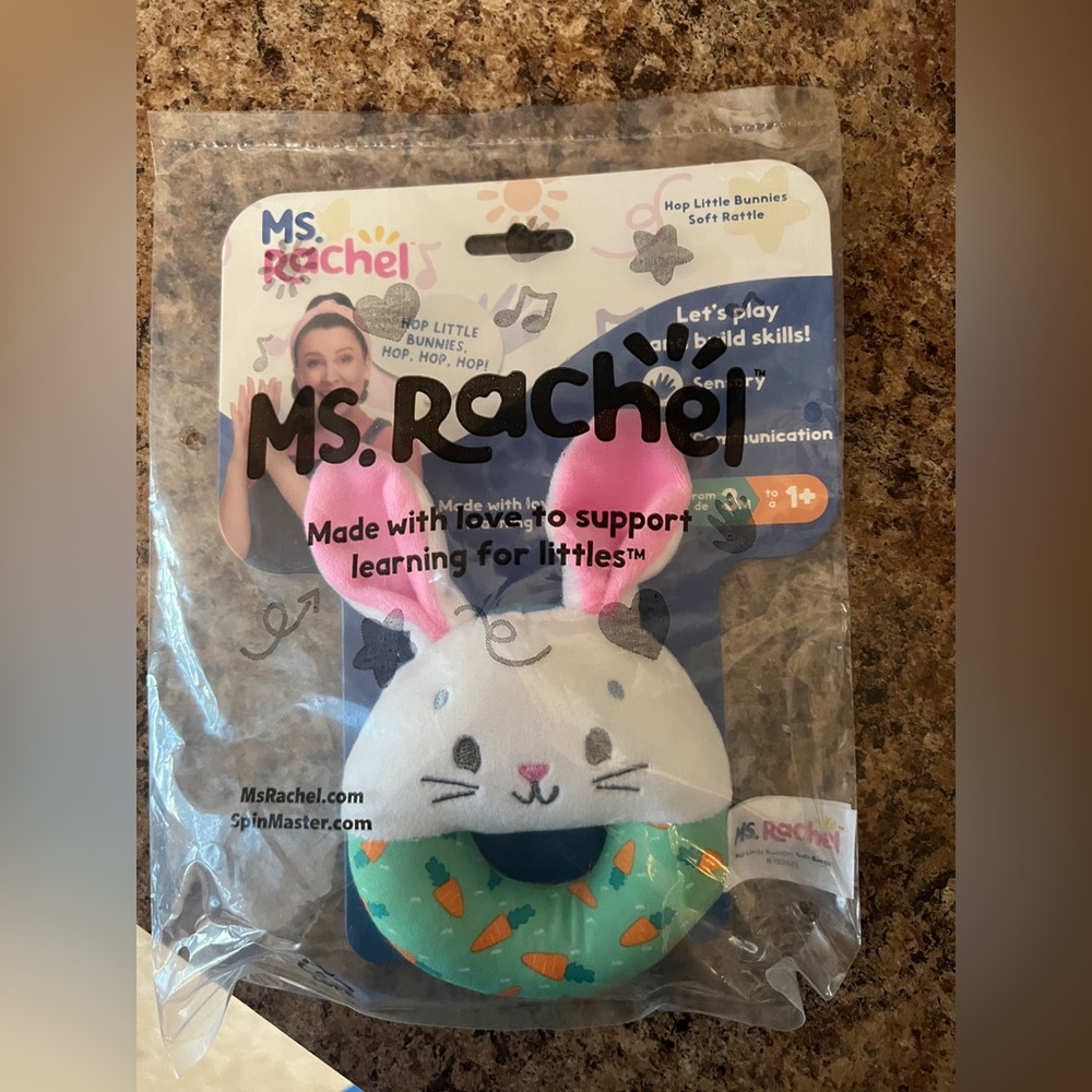 Ms. Rachel Bunny Soft Rattle
